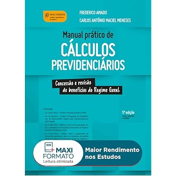 Capa do livro Manual Prático de Cálculos Previdenciários 5Ed.2023