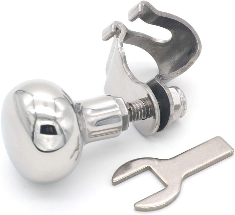 NUZAMAS Boat Steering Wheel Knob 316 Stainless Steel Marine Sport Boat Yacht Steering Wheel Spinner Knob Manoeuvring