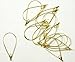 48 Gold-plated Brass, 40x22mm Smooth Teardrop with Loop Add a Bead Hoops, for Earrings 21 Gauge Wire. 24 Pair