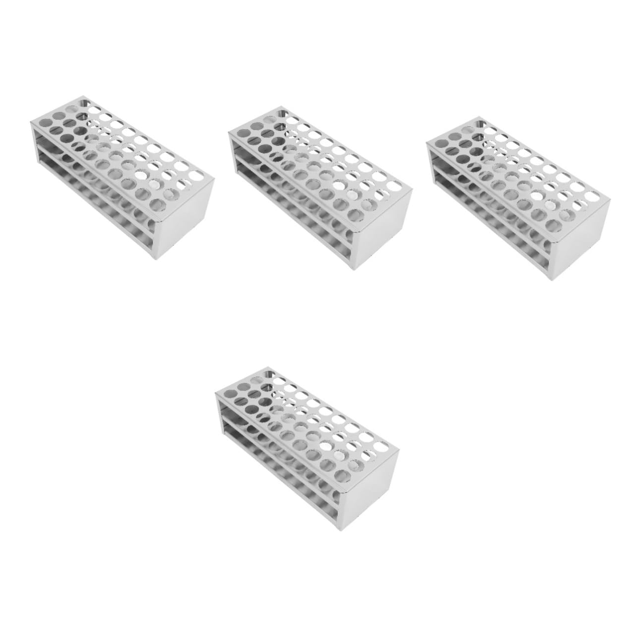 iplusmile 4piezas Gradilla Para Tubos De Ensayo Soporte De Almacenamiento Para Laboratorio Compatible Tubos De Estable y Versátil Para Experimentos Científicos