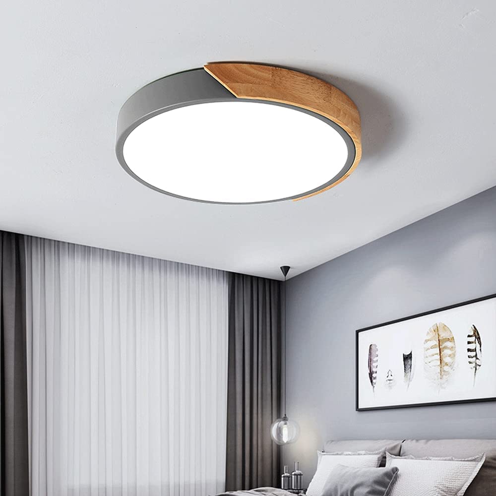 Luz LED De Techo Con Atenuación De 3 Tonos Luz De Techo Fácil De Instalar Cerca Del Techo Lámpara De Techo Redonda Con Personalidad Creativa Iluminación De Techo Con Pantalla Acrílica