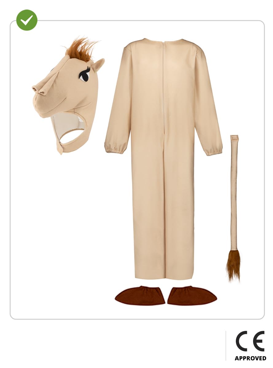 Funidelia | Costume de chameau pour fille et garçon Animaux - Déguisement pour enfant et accessoires pour Halloween, carnaval et fêtes. - Marron