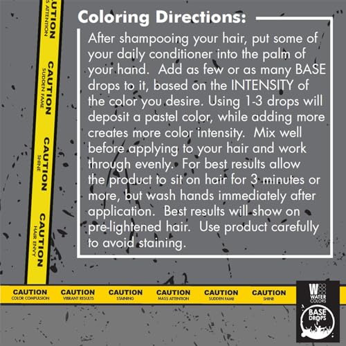 Watercolors Base Drops, tinte temporal para cabello, 4 oz miniatura 6