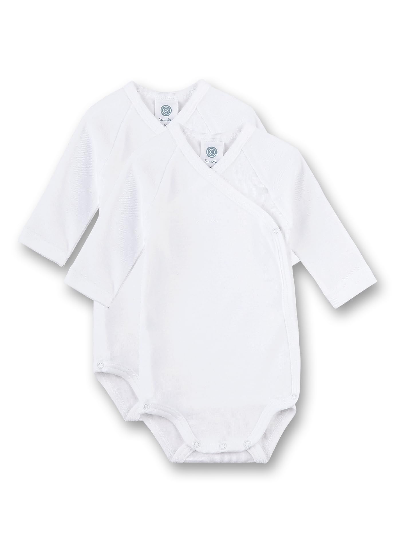 Body Sanetta Baby Unisex - Confezione Doppia, Cotone Biologico, Maniche