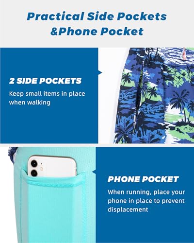 Image of SURF CUZ Mens Swim Trunks with Compression Liner Swim Shorts 7 inch Swimming Trunks Stretch 7 Inch Swim Suits Quick Dry