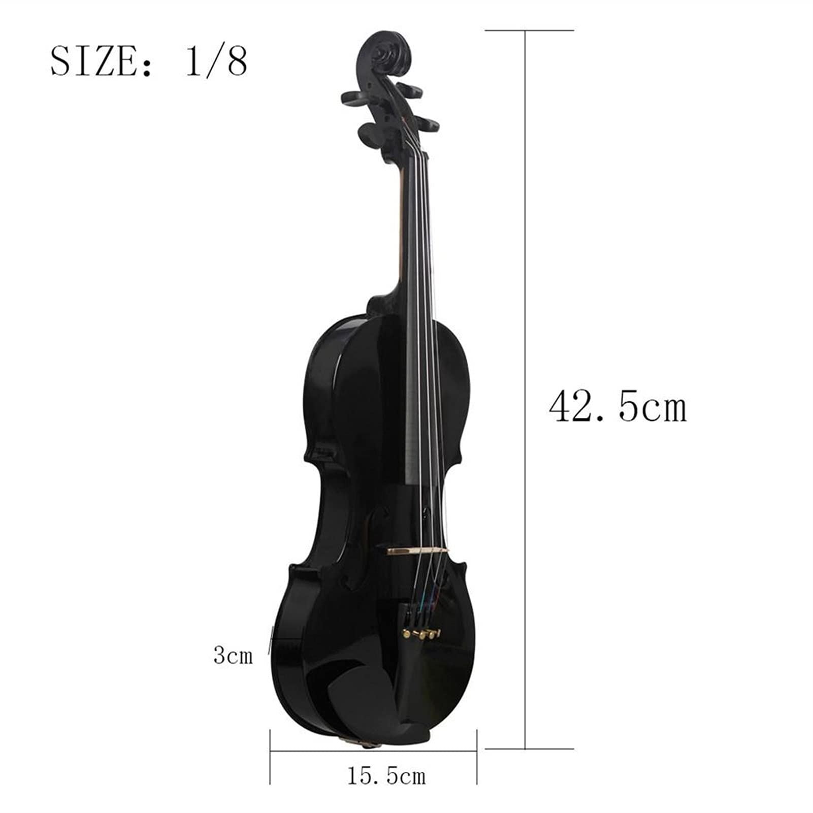 Violine 1/8 Violin Student Geige Set mit Lagerung Kolophonium Bogengeschenk für Kinder Musical Lover