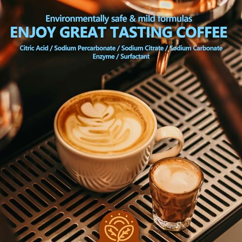 Image of Espresso Machine Cleaning Tablets Descaling -200 Tablets, Compatible with Breville Barista Express, Gaggia, Delonghi, Jura, Philips - Universal Coffee Machine Cleaner Solution for Espresso Machines