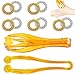 GZjiyu 10 Stück Fingermassagering und 2 Stück Finger Massage Roller für Fördern Hand Joint Blutzirkulation Stoffwechsel Anti Ermüdung Stress Pflege