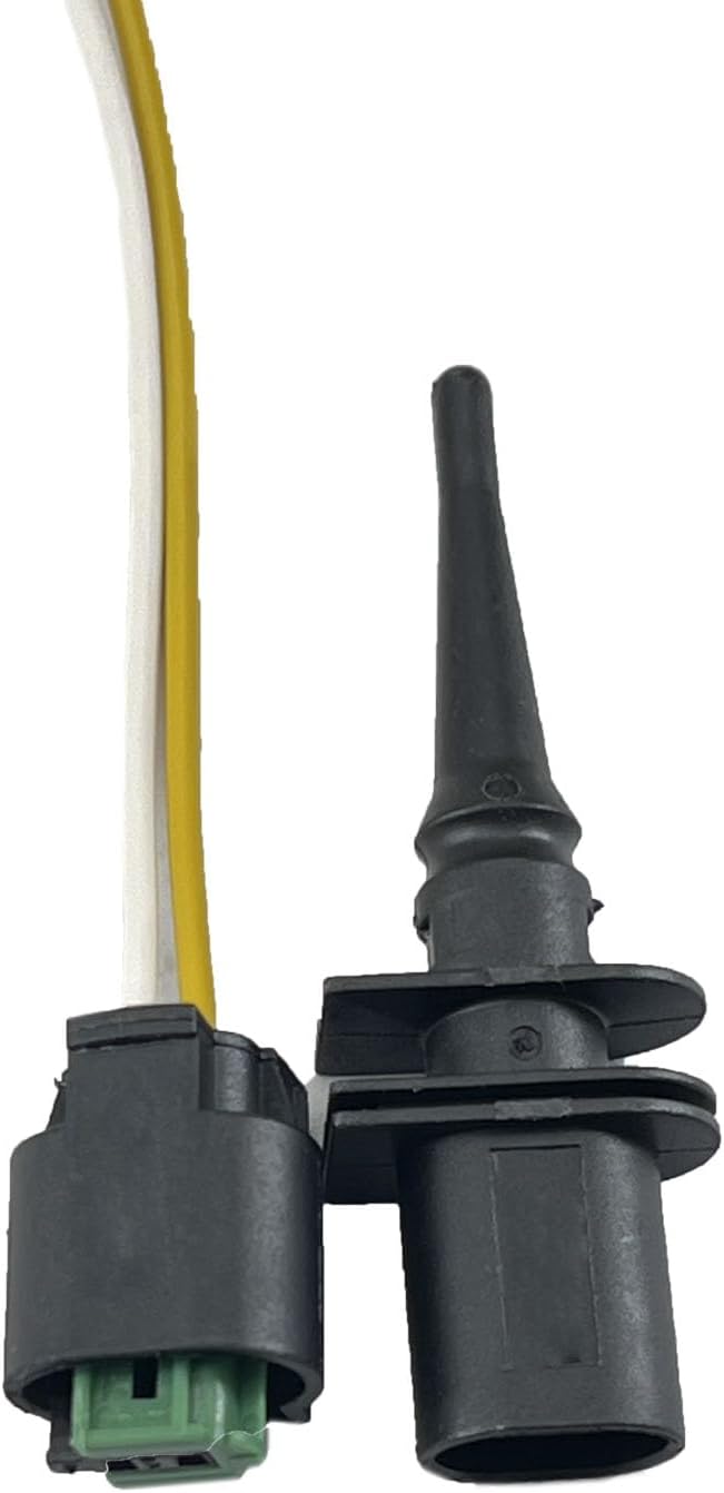 FainWan Ambient Outside Air Temperature Sensor with Connector Pigtail Plug 65816936953/65816905050 + 61132359999 Compatible with E46 E39 E38 X3 X5 Z4 1 3 4 5 6 7 Series