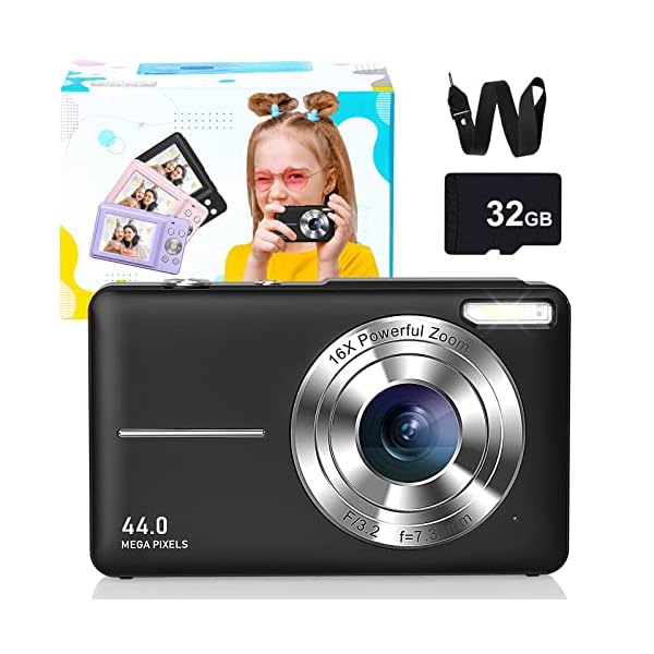 Digital-Camera-Anti-Shake-FHD-1080P-Kids-Camera-with-32GB-Card-Portable-Digital-Camera-for-Kids-Fill-Flash-16X-Zoom-Compact-Point-and-Shoot-Camera-Small-Video-Camera-for-Teens-Boys-Girls-Gift Digital-Camera-Anti-Shake-FHD-1080P-Kids-Camera-with-32GB-Card-Portable-Digital-Camera-for-Kids-Fill-Flash-16X-Zoom-Compact-Point-and-Shoot-Camera-Small-Video-Camera-for-Teens-Boys-Girls-Gift