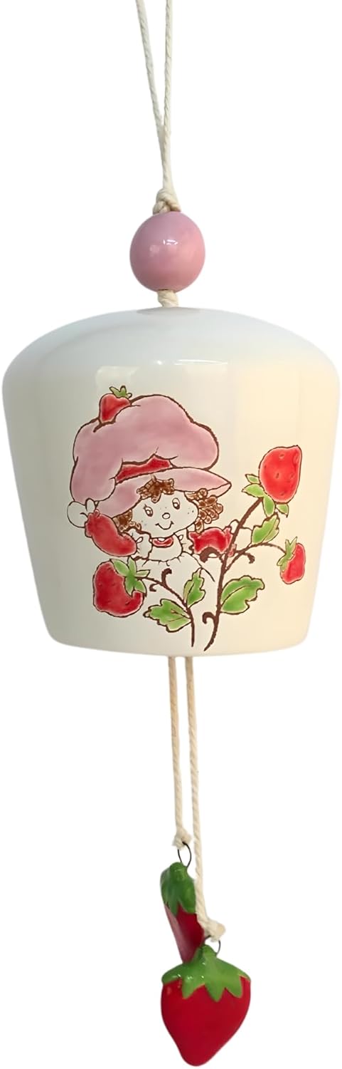 Strawberry Shortcake Naturally Simple Wind Chime, 3.825" L x 3.825" W x 9" H Created by Blue Sky Clayworks