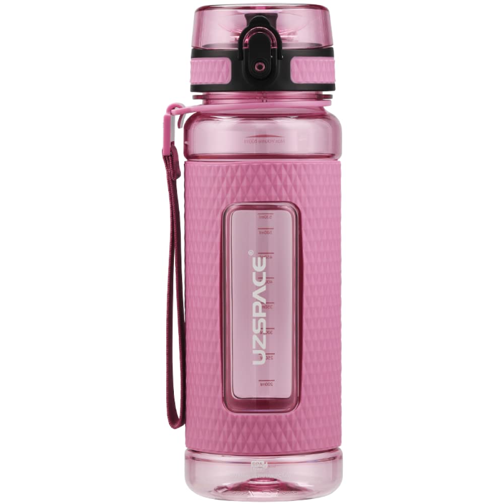 Om Supplies Plum Red Water Bottle Fruit Infuser Sports Water Bottle 800Ml, Bpa Free Tritan Non-Toxic Plastic, Leakproof (Plum Red)