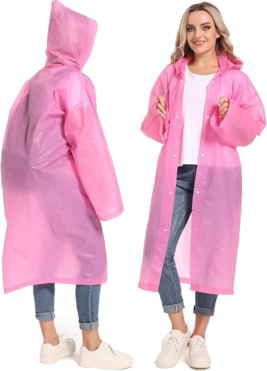 SHYAM SAHARE COLLECTION'S Unisex Raincoat - MULTICOLOR (Pack of 2) | Waterproof Rain Ponch | | Reusable | Lightweight | Universal Size | Raincoat for Men and Women