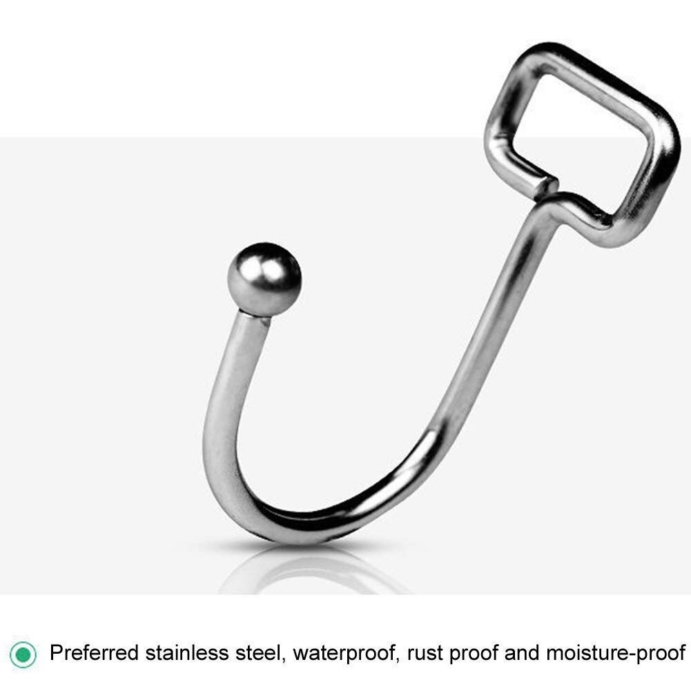 Waterproof and Rustproof Adhesive Heavy Duty Wall Mount Metal Hook 5kg — Amazon image 2