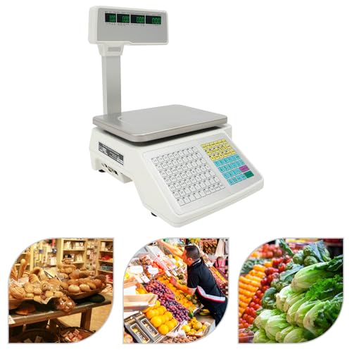 Báscula electrónica con impresora y precisión 0.02 lb miniatura 6