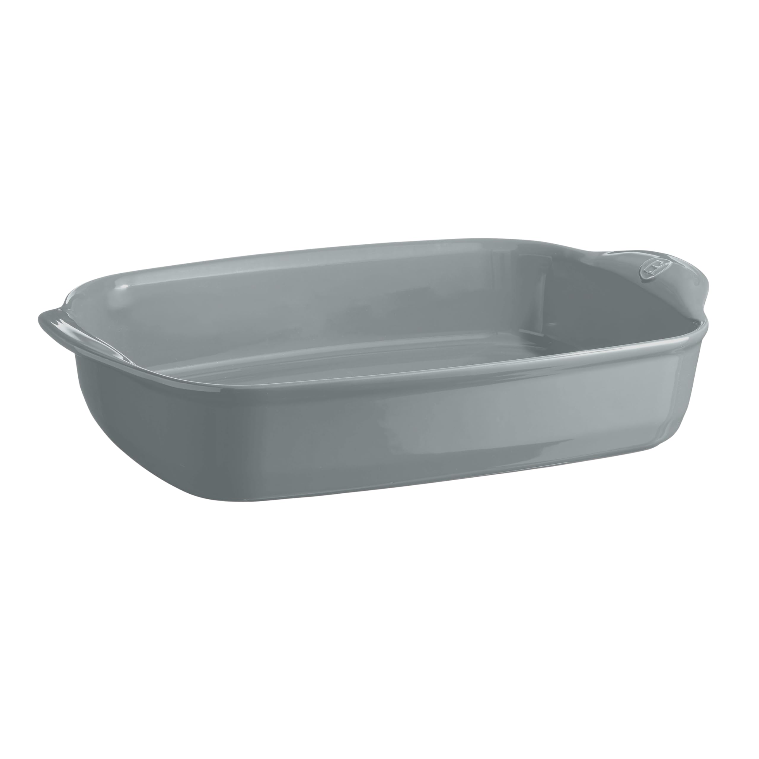 Emile Henry Ultimate Large Rectangular Dish - For 10 to 12 People - High Strength Ceramic - Homogeneous Cooking and Oven to Table Service - Pearl Colour - Made in France