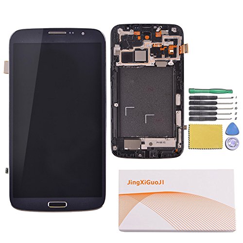 JingXiGuoJi LCD Touch Digitizer Assembly + Frame for Samsung Galaxy Mega 6.3 i9200 i9205 i527 L600 (blue)