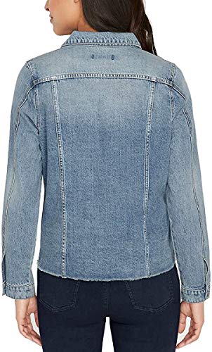 Buffalo David Bitton Womens Denim Jacket (Midway Vintage Medium Wash, Large)