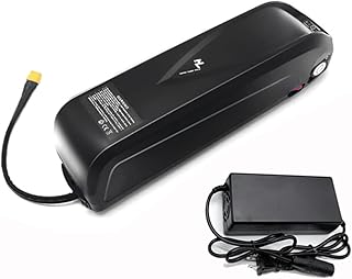 C'est Bon! Electric Bike Battery 36V/48V/52V 13Ah 17.5AH 20AH for 250-1000W Motor, Ebike Battery with 5-Holes Bottom Plate, Charger And Security Lock, Stable Safe Downtube Battery,52V,17.5Ah