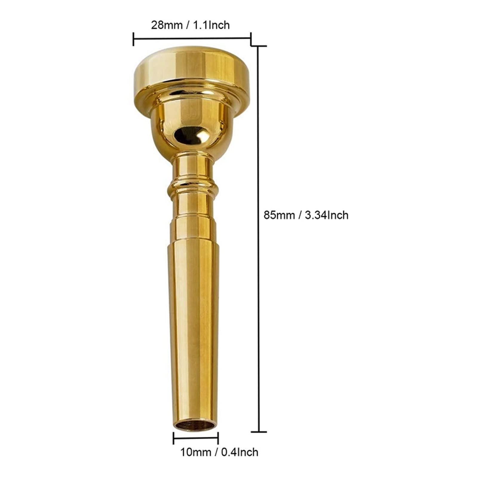 Bocchino for Tromba 7C 5C 3C Bocchino for Tromba Set di Accessori for Strumenti Musicali di Ricambio (Confezione da 3)