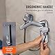 VEVOR Rohrzange, 18 gerade Aluminium-Rohrzange, verstellbarer Sanitärschlüssel, mit hochfester Backe und ergonomischem Griff, leicht zu tragen, aufhängbares Design, für Wasserleitungen