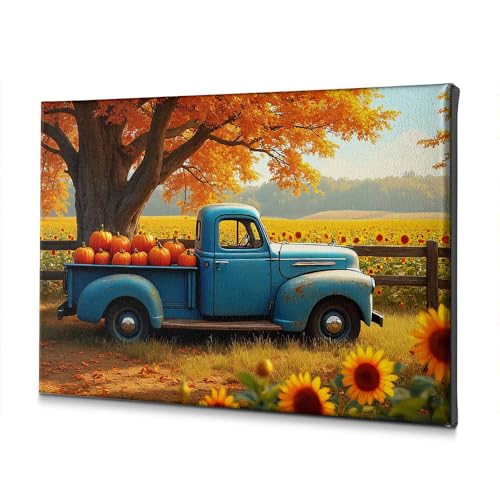 Tableau salle de bain automne rustique et décoration chrétienne de Pâques 30x40cm