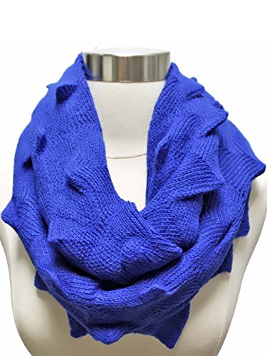 Luxury Divas Zigzag Knit Circle Loop Infinity Scarf2