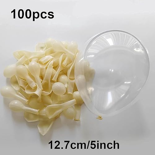 Miniatura 3 de Globos transparentes de 5 pulgadas, 100 globos de látex para fiesta, baby shower, globos de graduación, globos transparentes de cumpleaños, boda,