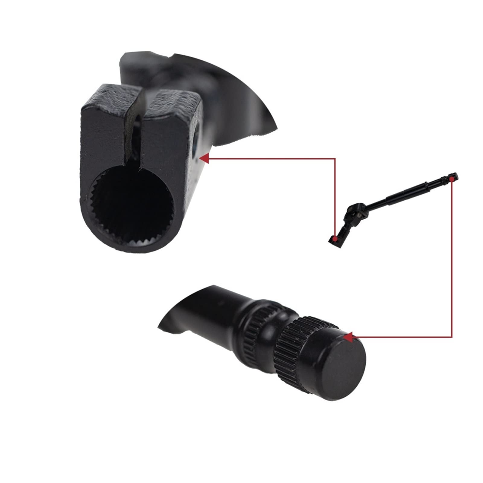 Yjin Store Eje de dirección 45203-0K010 Compatible con Toyota Hilux Vigo KUN25 Innova