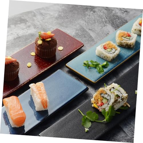 Plato rectangular de cerámica ARTIBETTER para sushi miniatura 5