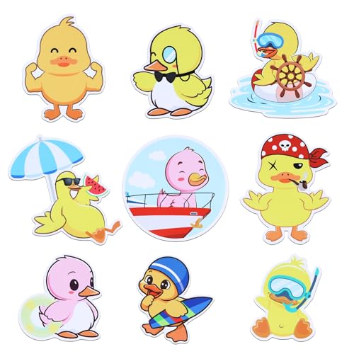9 imanes decorativos de pato miniatura 1