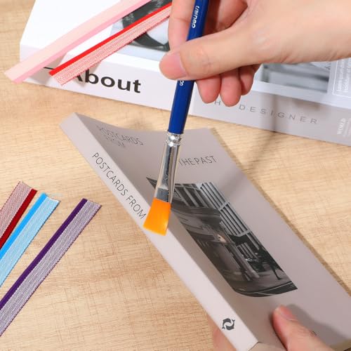 52 Stück Buchbinder Stirnbänder 30x1,3cm Buch Stirnband Buchbindung Buchbinde Buchdekor für Buchbindeanfänger Buchreparatur Buchdekoration Dekoration