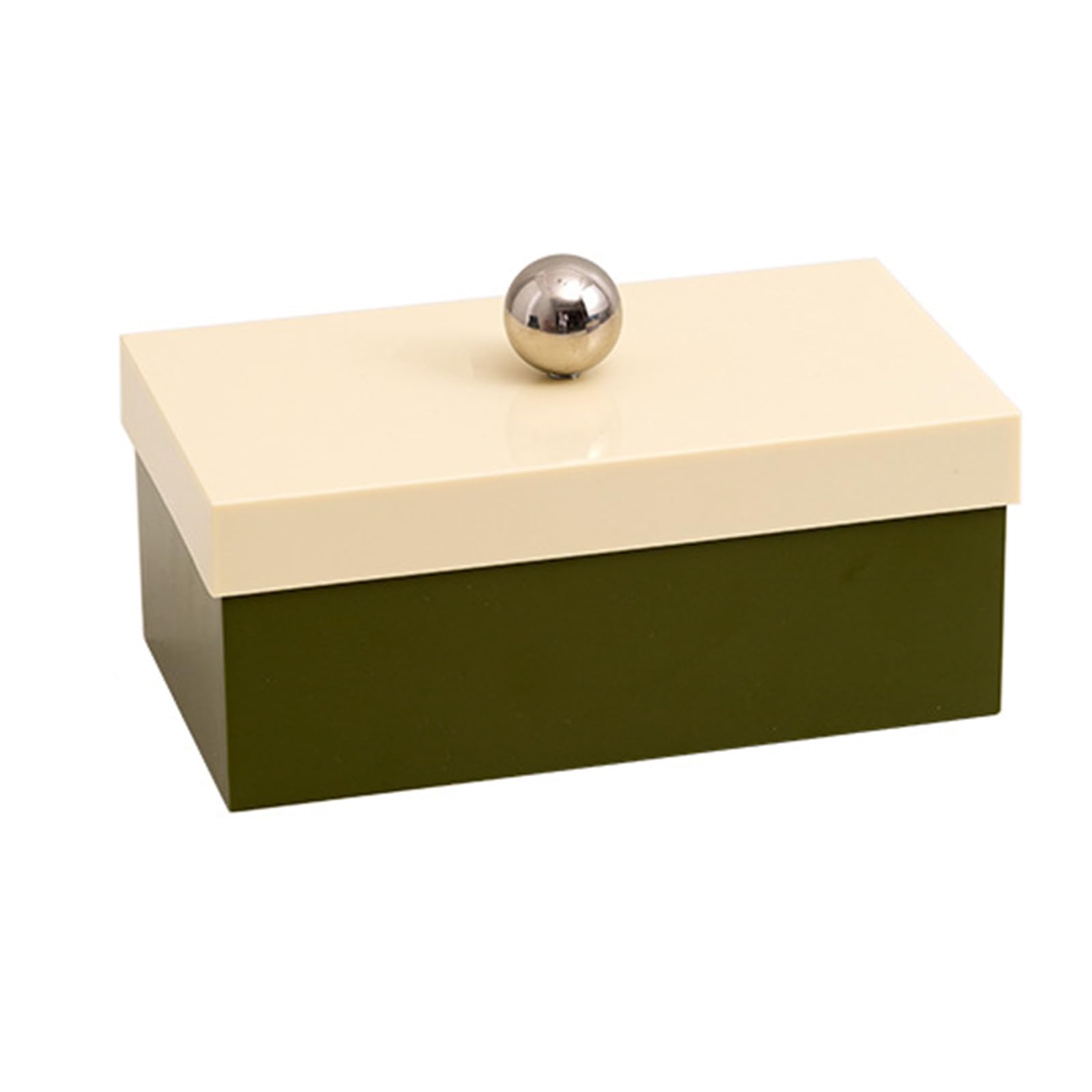 LiRRvb Stylish Ball Handle Lid Design Storage Container with Dividers Multipurpose Dustproof Box for Home and Use Home Organization Box