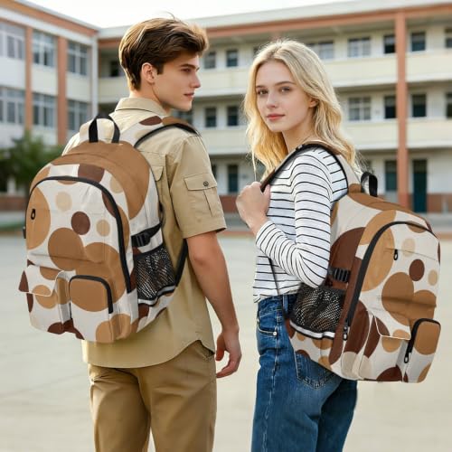 Mochila de viaje con compartimentos amplios y estampado clásico de lunares 7