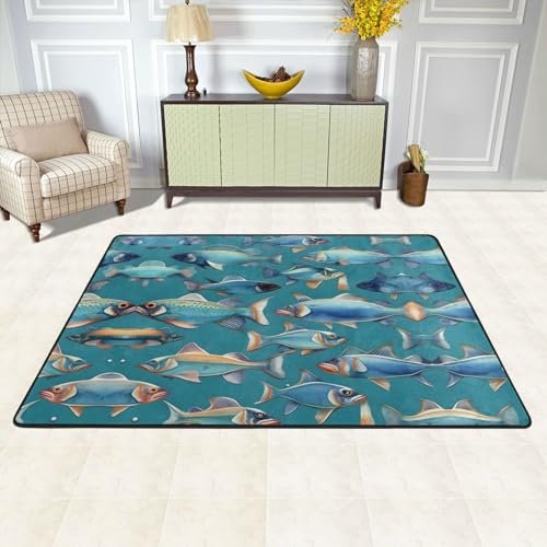 Tapis super doux poissons solution sol froid pour chambre bébé - 3