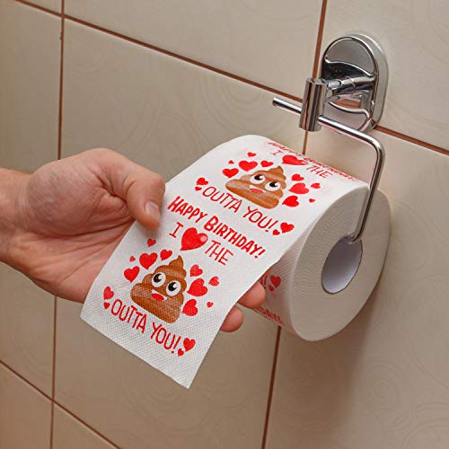 Husband Birthday Gifts By Aliza | Large Funny Gag Toilet Paper Roll – Excellent Gift For Wife Husband Boyfriend Girlfriend Friend Sister Brother Dad Mom - The Perfect Decoration For Your Party #TOP1