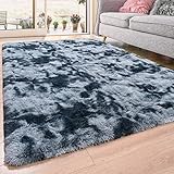 QXKAKA Soft Fluffy Rugs for Bedroom Living Room Carpet 3x5 Rug, Small Throw Rugs Fuzzy Shag Area Rug