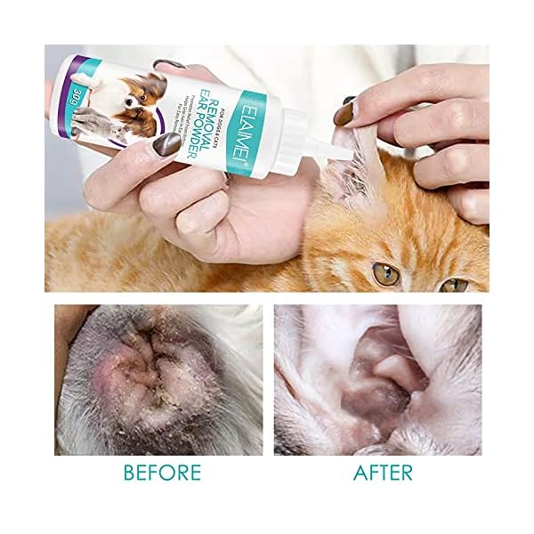 Pet Ear Powder, Ear Cleaner for Dogs and Cats, Secure and Effective Professional Pet Groomer Powder, Pet Removal Ear Powder to Help Remove Pet Ear Wax, Dirt, Debris Pet Ear Powder, Ear Cleaner for Dogs and Cats, Secure and Effective Professional Pet Groomer Powder, Pet Removal Ear Powder to Help Remove Pet Ear Wax, Dirt, Debris