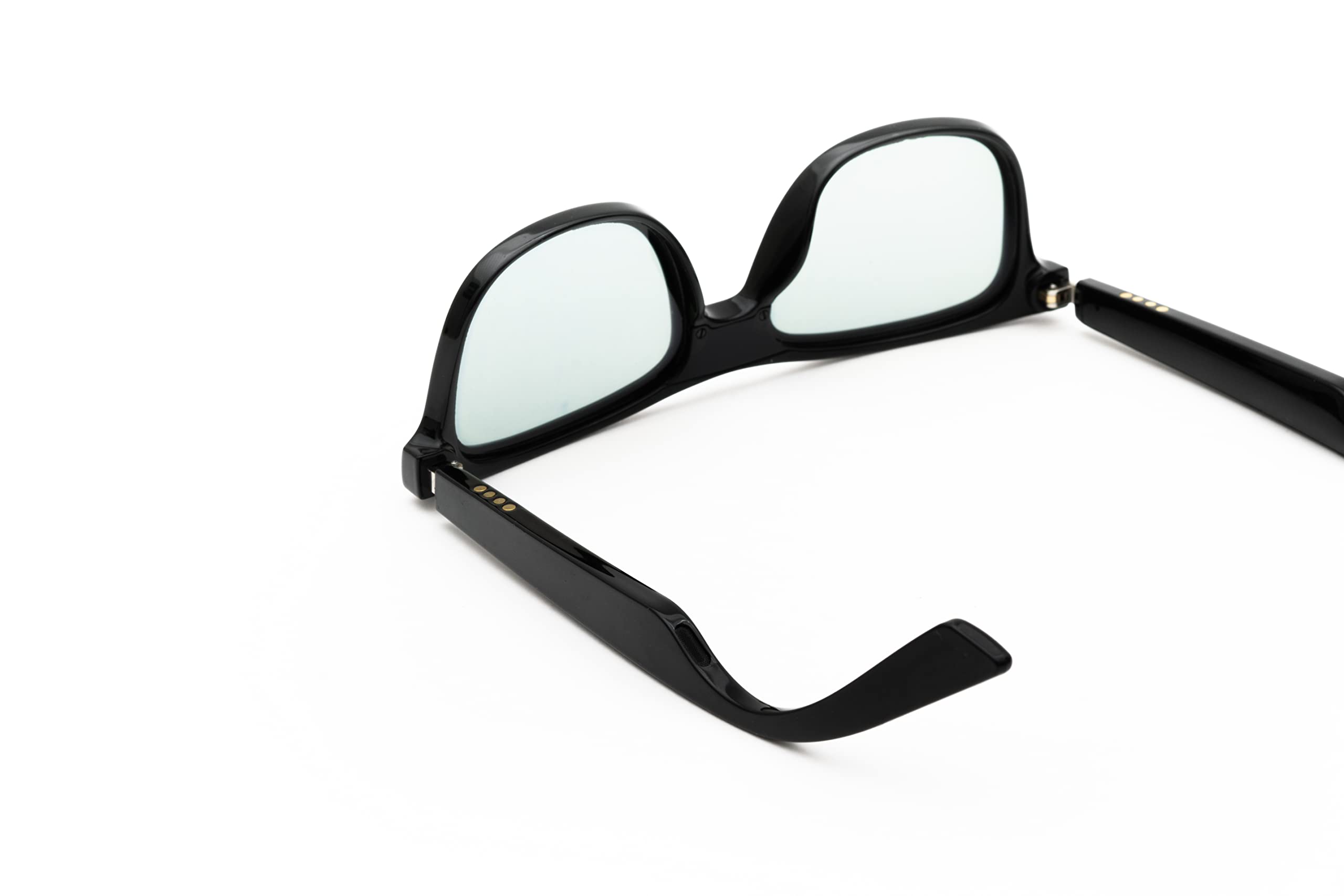 Wicue VR-3001 Occhiali da sole E-lectromusic, lenti elettroniche fotocromatiche istantanee e polarizzate, Bluetooth, gestione chiamate e musica tramite touch, Nero