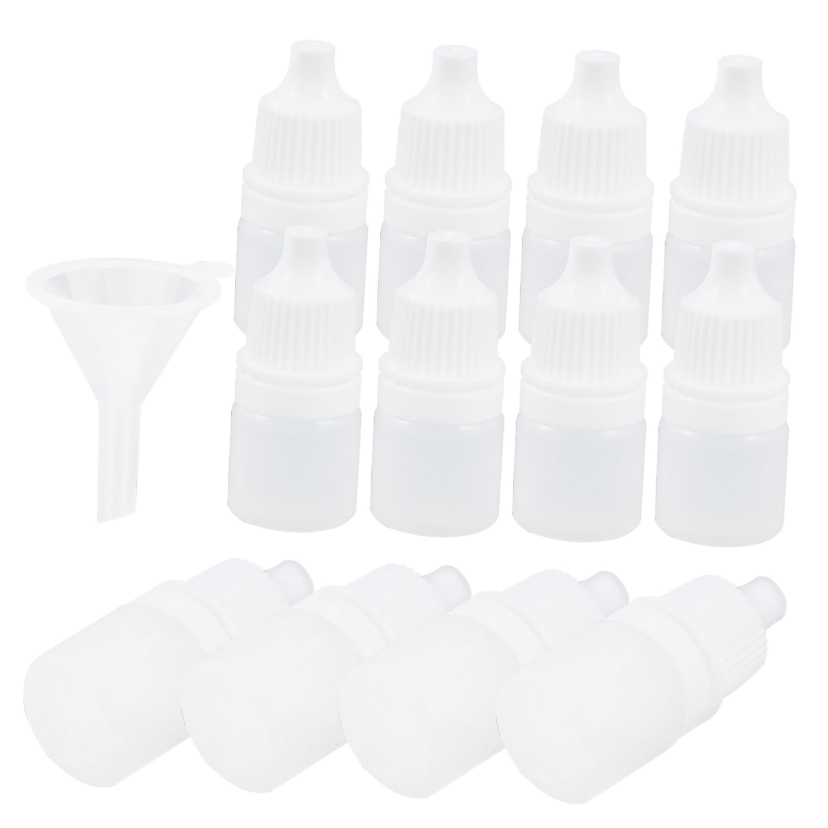 KICHOUSE Plastic Dropper Bottles Set 12pcs Mini Eye Dropper Bottles 3ml Leakproof for Eye Drops Essential Oils