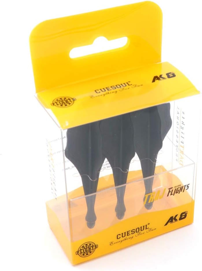 CUESOUL TRAJ AK8 New Integrated Dart Flights and Shafts Wave Shape,Very Slim Dart Flight 3 Sets
