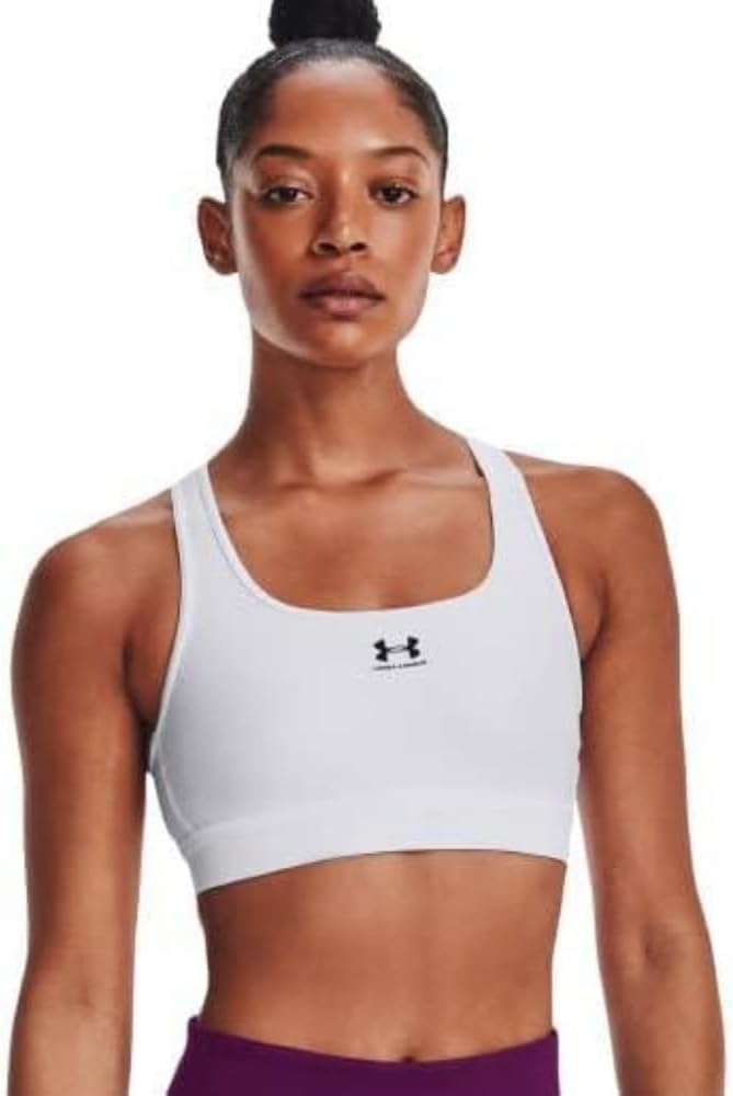 Under Armour Women's HeatGear Armour Mid Padless Sports Bra