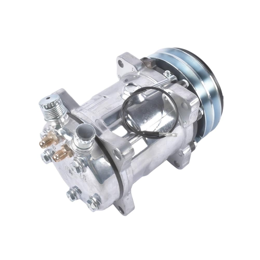 Cmxdhrkft Onecolor A/C Compressor With Clutch Compatible With Sanden 508 Style 2-Groove V-Belt Hc5003c