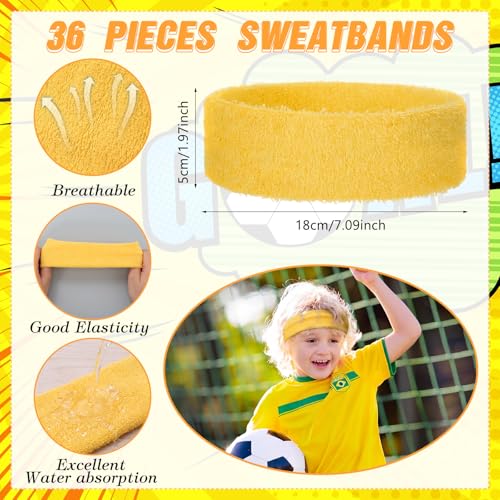 Image of Libima Kids Sweatbands Bulk Boys Headband for Sports Kids Cotton Terry Youth Sweatbands Elastic Sports Headbands Wicking Athletic Bands for Team Activity