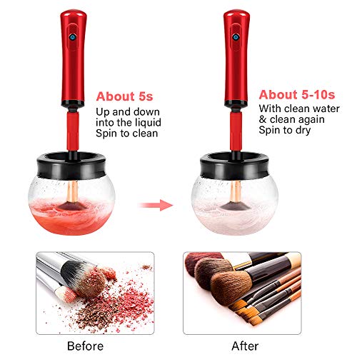 image for Mixigoo Makeup Brush Cleaner Dryer - Electric Spinner Cleaner Super Fa