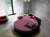 Scala Bedding 300TC 100% Egyptian Cotton Round Bed Fitted Sheet Twin 80" Diameter Solid Magenta