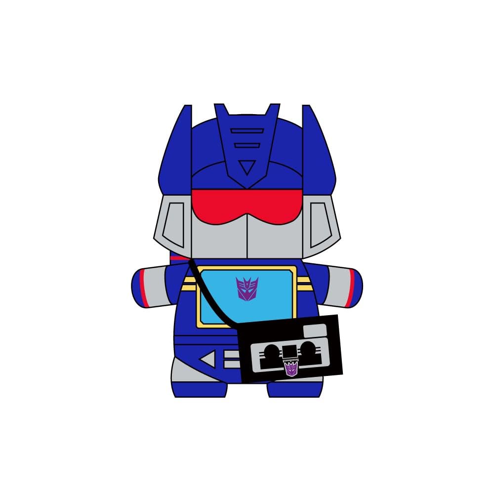 Squishy Bots Transformers Soundwave & Ravage Plush Set Pouch 5.9in