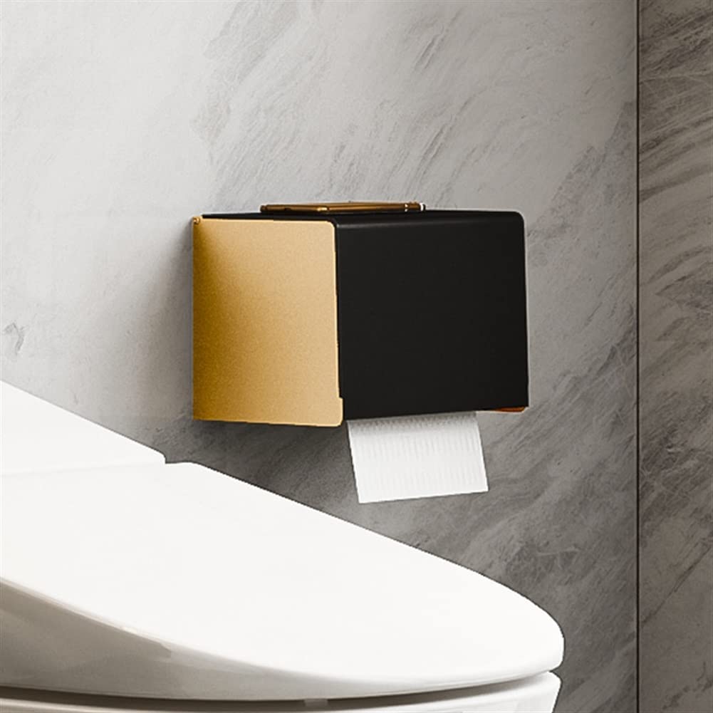 ZHZJQE Shower Caddy Bathroom Hotel Bath Towel Rack Shelf Toilet Paper Holder Double Towel Bar Accessories Aluminum Alloy