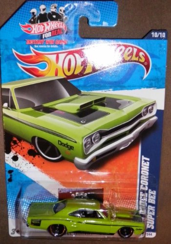 Voiture de collection Hot Wheels '69 Dodge Coronet Super Bee vert premium