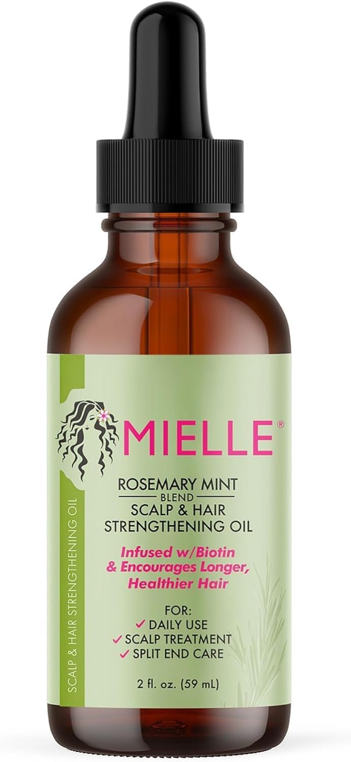 Generic Mielles Rosemary Oil Mint Scalp & Hair Strengthening Oil With Biotin And Essential Oils, Nourishing Treatment For Split Ends, Hair Growth & Dry Scalp, Safe For All Hair Types (Pack of 1)